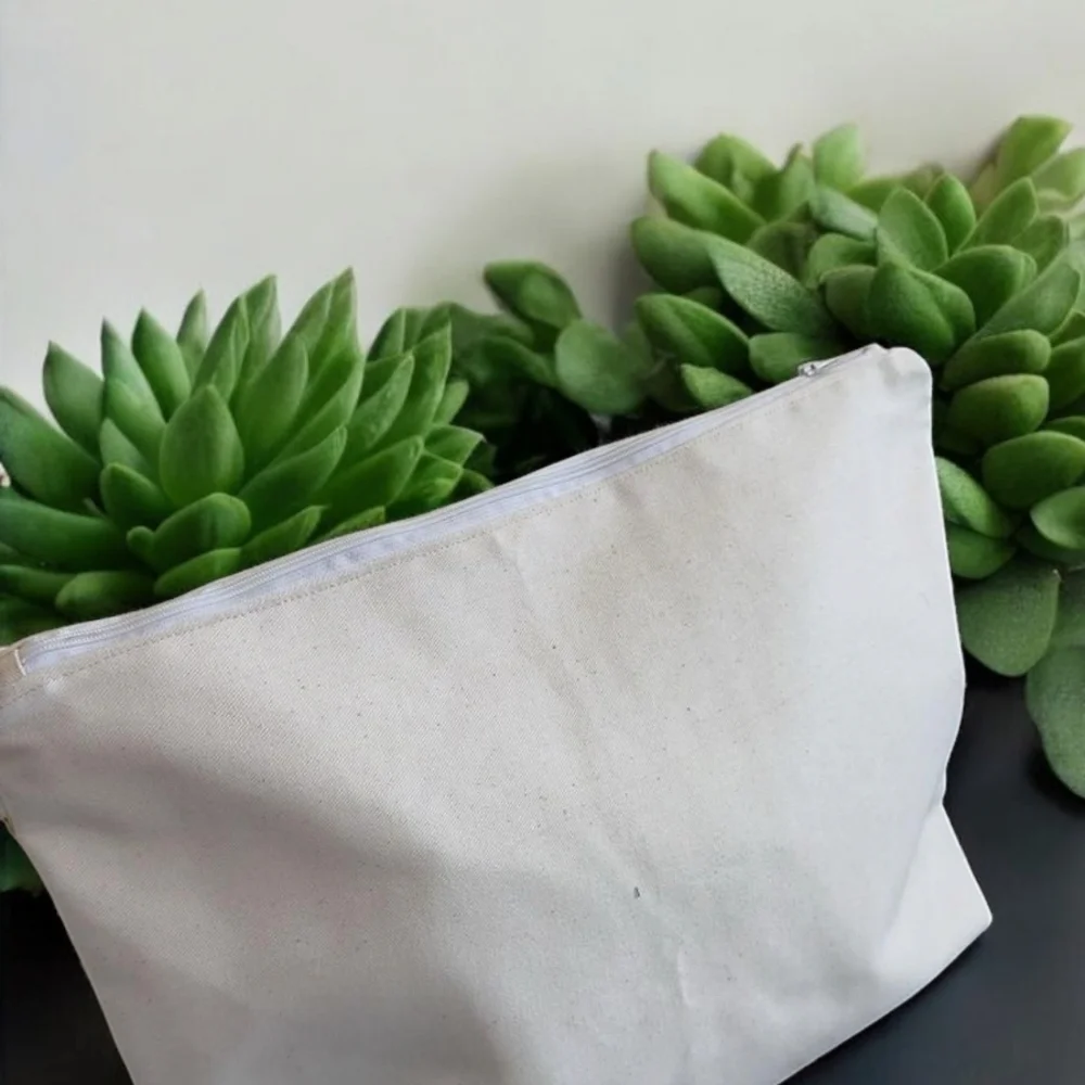 Elegant Cream Cosmetic Bag